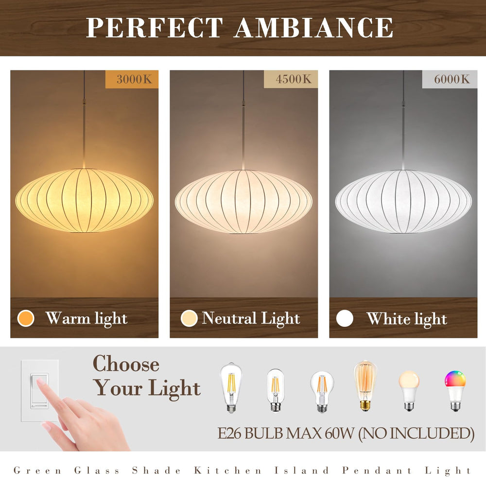 Japanese Lantern Light 3000K 4500K 6000K Effect