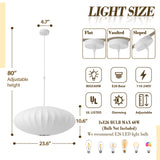 3-Light Japanese Lantern Pendant Light Specs