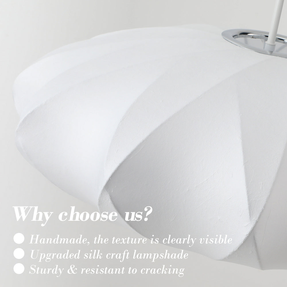 Handmade upgraded silk lampshade detail