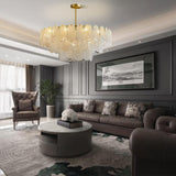 31.5" Large Cloud Glass Chandelier