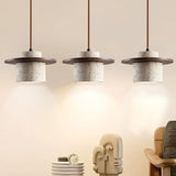 3-Light Wabi Sabi Stone Hanging Lamp Set