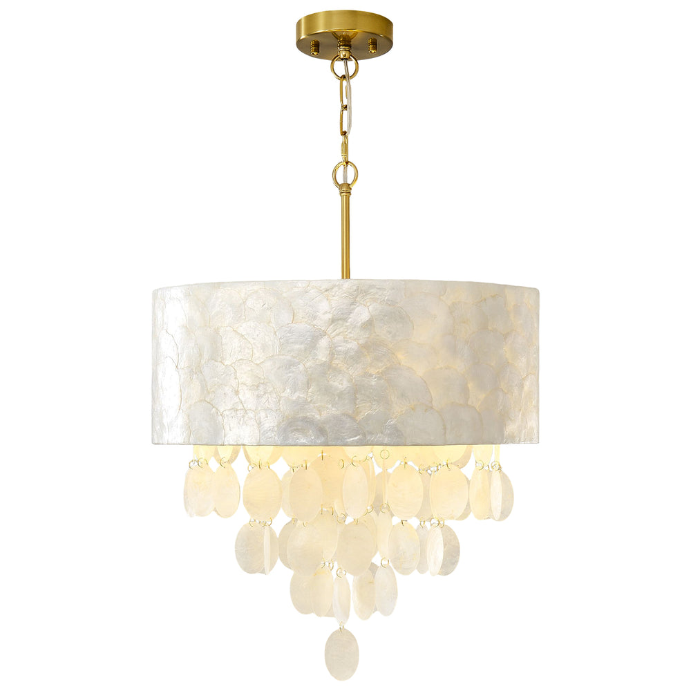 Drum Capiz Shell Chandelier