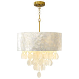 Drum Capiz Shell Chandelier