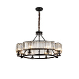 8-Light Black Crystal Chandelier Product Sho