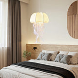 Artistic jellyfish pendant light in bedroom