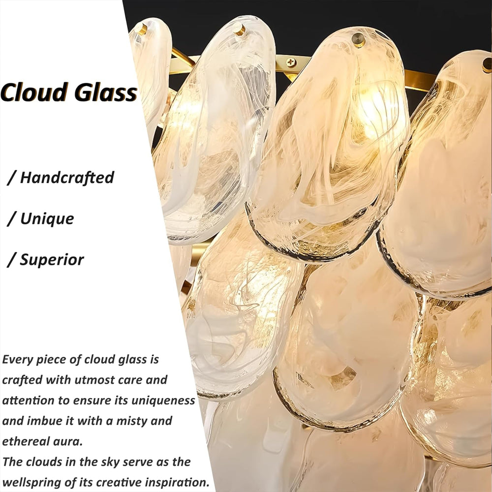 Handcrafted Cloud Glass Detail