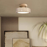 natural wood travertine ceiling lights