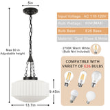 Black glass chandelier size & specs