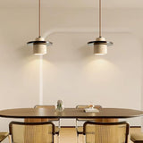 2-Light Yellow Travertine Hanging Lamp for Long Dining Table