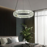 Luxury Crystal Ring Chandelier in Bedroom2