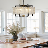 6-Light Modern Farmhouse Chandelier in Dining Room