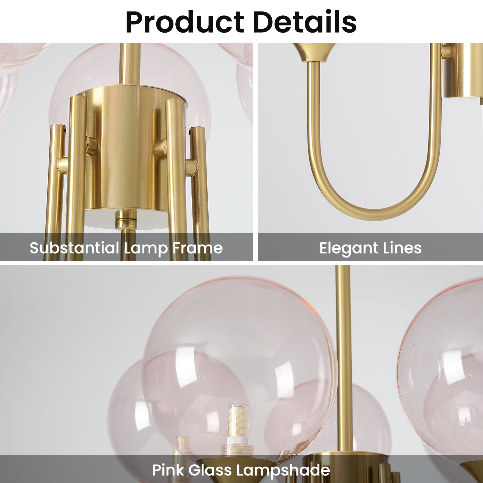 Pink Bubble Chandelier Product Details